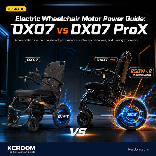 Electric Wheelchair Motor Power Guide: DX07 vs DX07 ProX