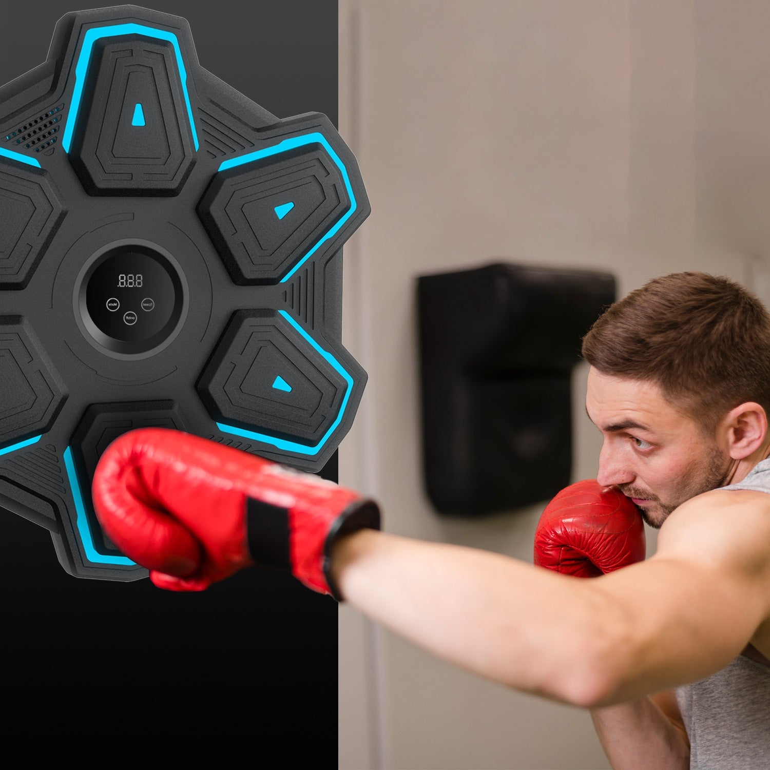 2024 Upgraded Adult Smart Music Boxing Machine With Boxing Gloves