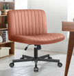 Kerdom Office Armless Chair Cross Legged with Adjustable Height