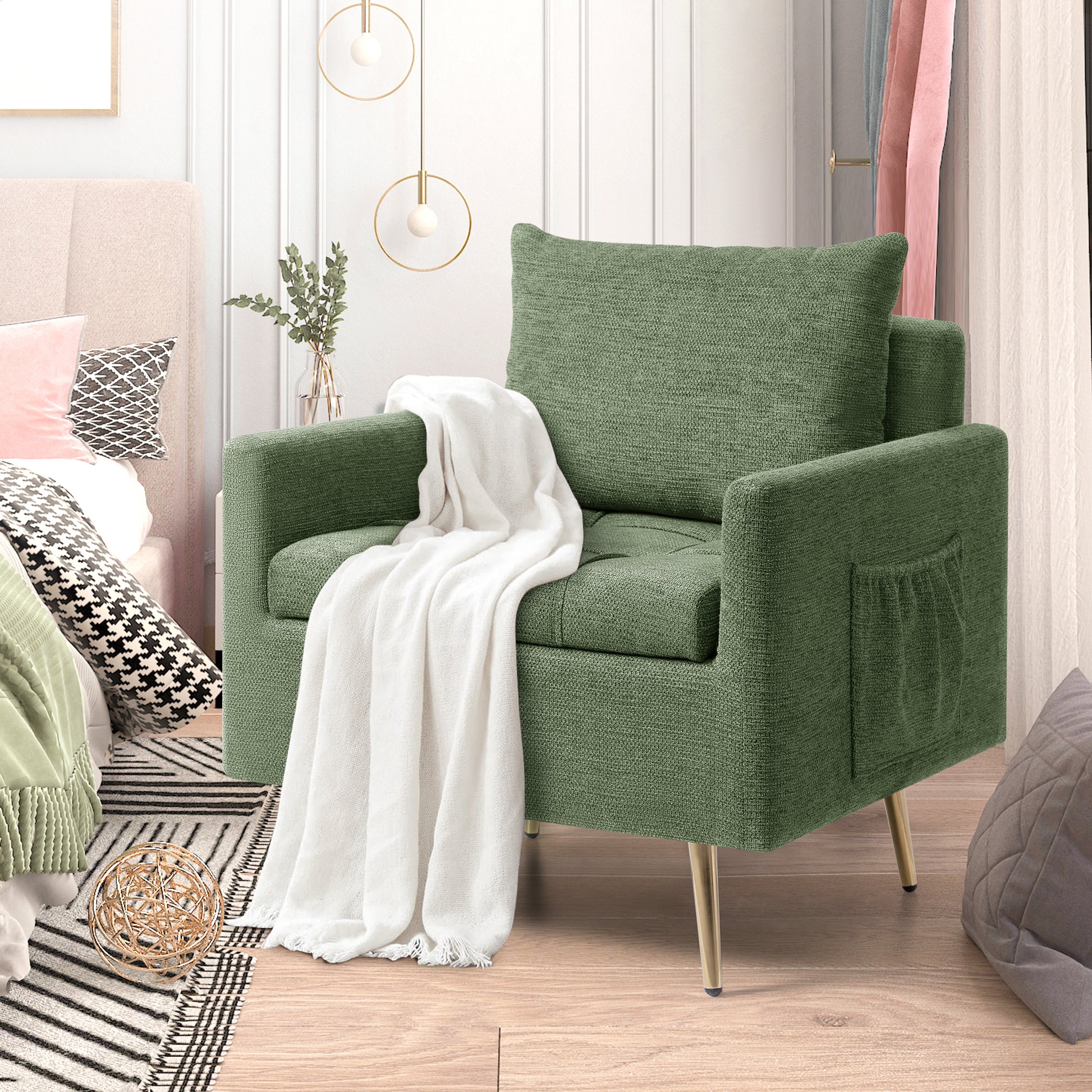 Marques Heritage Green Fabric ArmChair