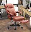 400 LBS Big & Tall Leather Office Chair Adjustable High Back Task Chair With Footrest