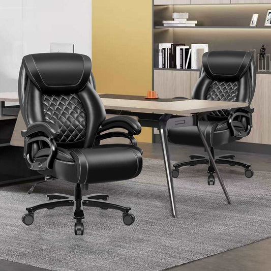 Executive Big and Tall 500lbs PU Leather Office Chair