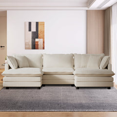 Modular Sofa Couches Sofa for Living Room, Comfy Sectional Sofa Couch, Modern Sofa Set with Pillows