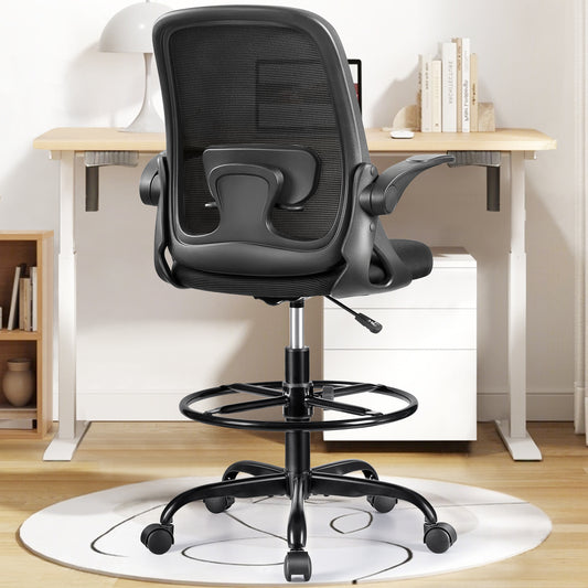 Ergonomic Office Drafting Chair with adjustable Lumbar Support