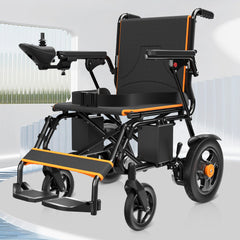 CoolHut Electric Wheelchair 20+ miles Range All Terrain, Portable Motorized Wheelchair for Seniors, Lightweight Foldable Electric Wheelchair, 5 years warranty, 500W Dual Motors Powerful