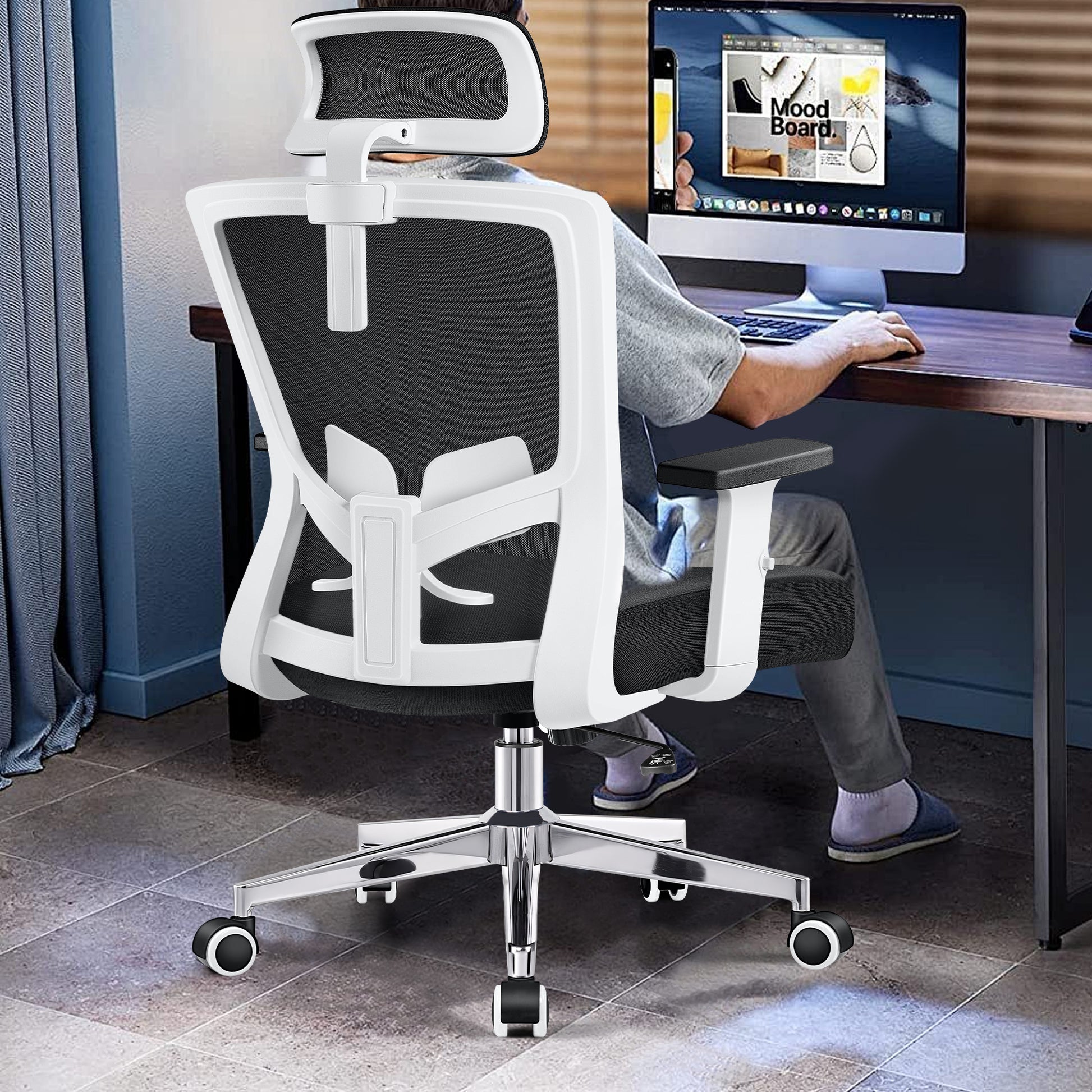 Ergonomic Desk Chair with Adjustable Lumbar Support