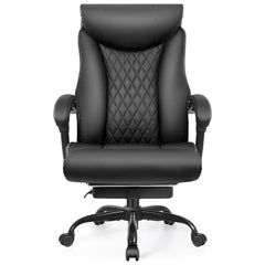 Armless Office Chair With Wheels, Ergonomic Wide Seat Swivel Desk Chair