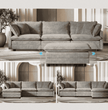 Cozyboy 5-Piece Modular Sofa Chaise (112'')