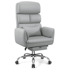 COOLHUT Big and Tall Office Chair 500LBS, Wide Seat Executive Office Desk Chair with Adjuatable Armrests and Headrest, PU Leather Hight Back Computer Chair with Footrest and Lumbar Suppor
