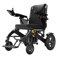 Electric Power Wheelchair, Foldable All Terrain Motorized Wheelchair for Travel, Intelligent Brake Wheelchair, Sponge Cushion Electric Wheelchair, Support 350lbs, 15+ Miles Range