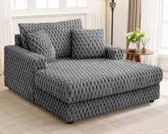 53W" Sofa Bed, Oversized Corduroy Single Sofa