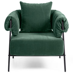 Modern Accent Chair, Comfy Living Room Armchair with Thick Cushion, Upholstered Reaing Chair, Sofa Chair for Bedroom