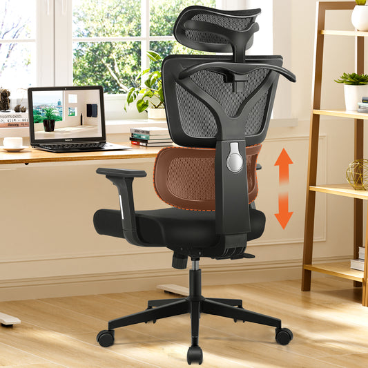 Daccormax Comfortable Ergonomic Office Chair, 200kg Office Chair, Rolling  Desk Chair, Adjustable Armrests, Adjustable Lumbar Support and Headrest,  Memory Foam Cushion : : Home & Kitchen