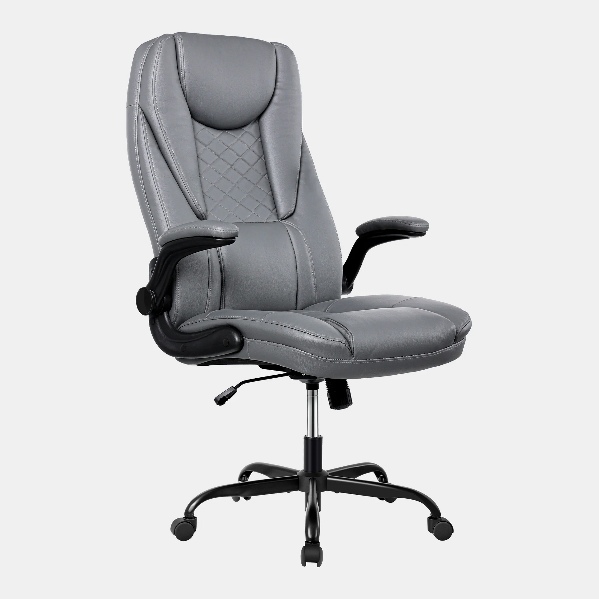 Ergonomic Leather Office Chair With Lumbar Support