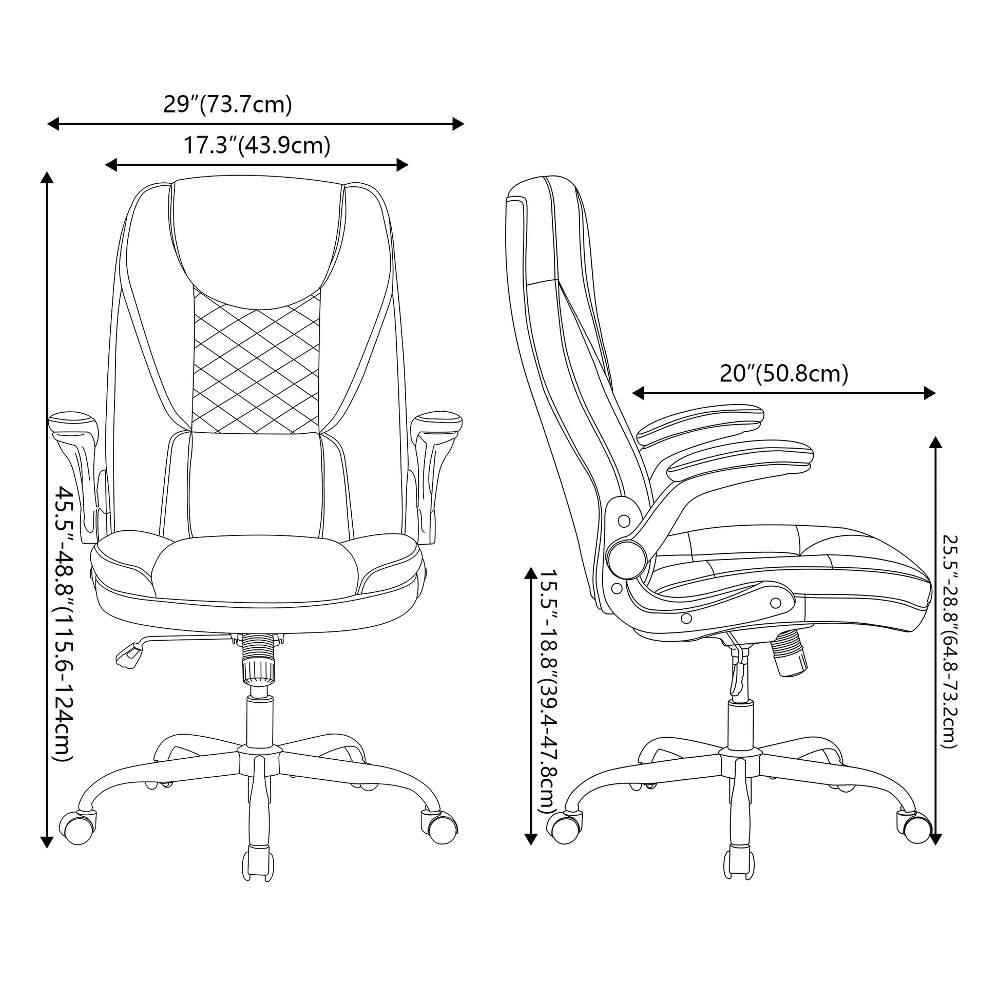 Ergonomic Leather Office Chair With Lumbar Support