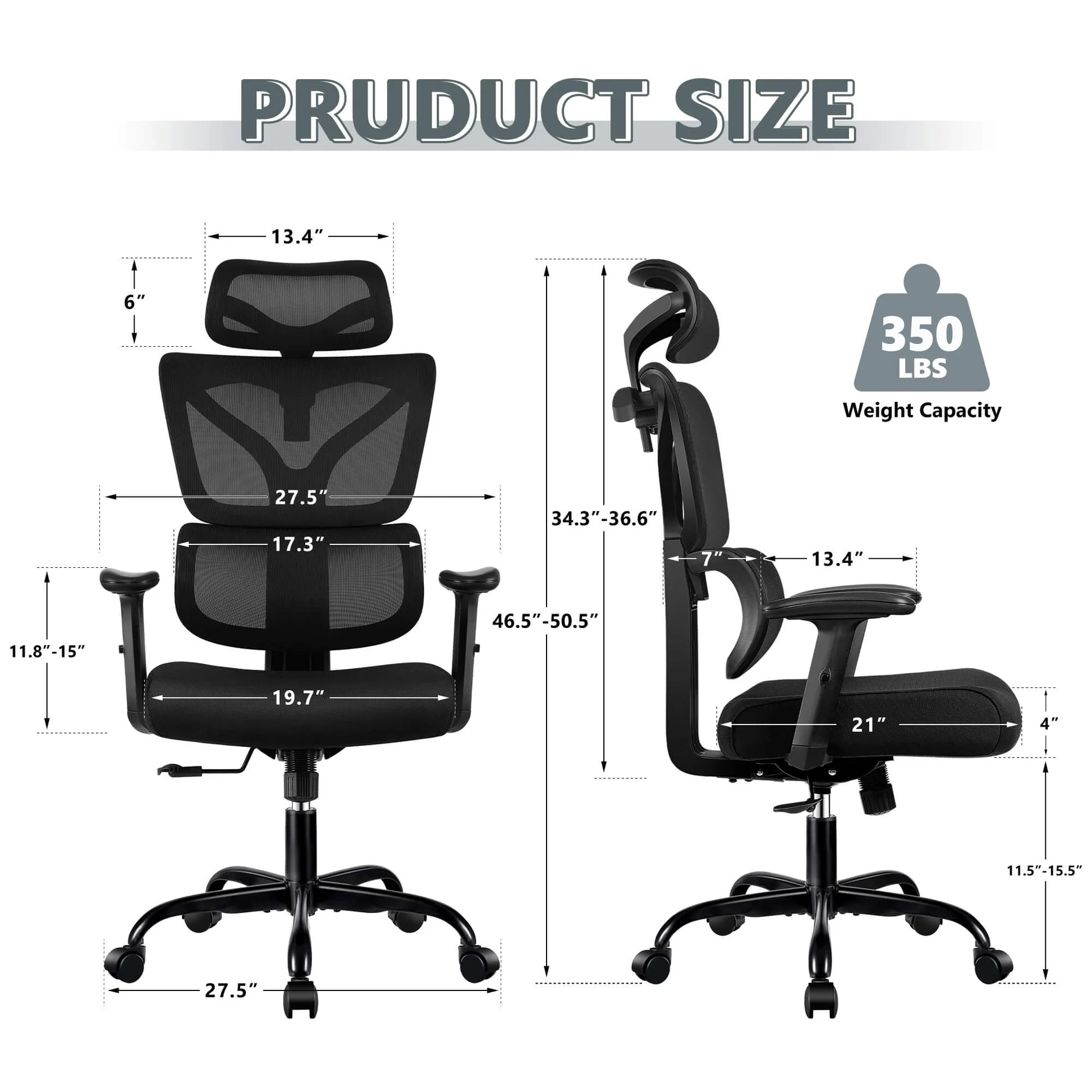 Office chair with adjustable seat depth sales