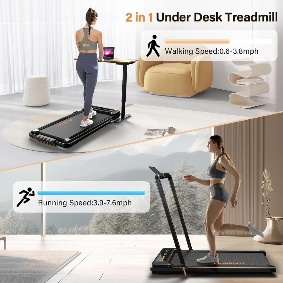 Mini Walking Pad Under Desk Treadmill For Home/Office