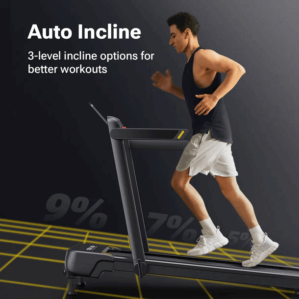 Auto Incline Treadmill with Grip