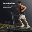 Auto Incline Treadmill with Grip