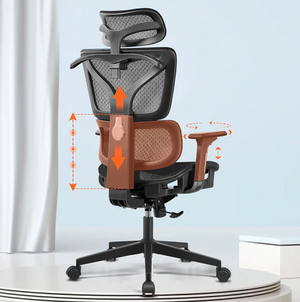 Kerdom Ergonomic Office Chair Upgrade Height Adjustable Backrest 999