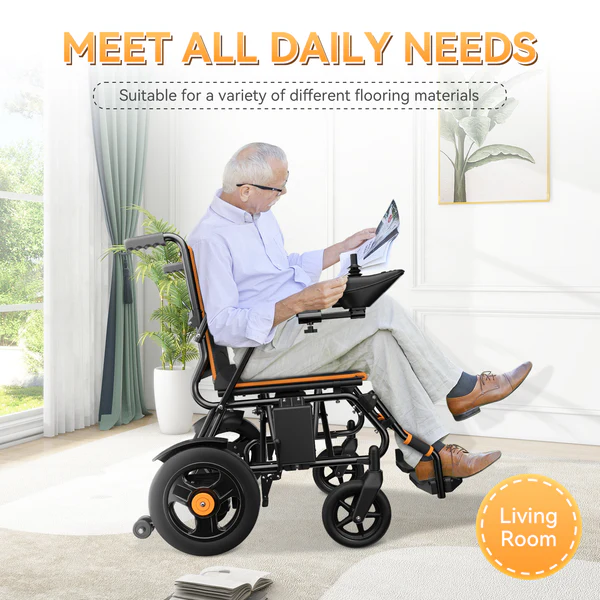 Portable Electric Wheelchair Lightweight Foldable for Adults Seniors