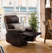 Manual Swivel Rocking Recliner Chair w/ Massage & Heat