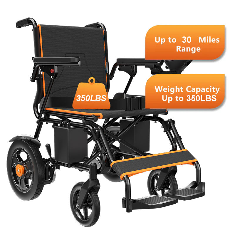 Portable Electric Wheelchair Lightweight Foldable for Adults Seniors