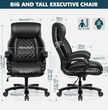 Executive Big and Tall 500lbs PU Leather Office Chair