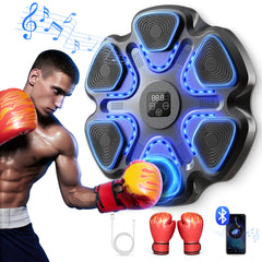 Music Boxing Machine, Kids and Adult Smart Bluetooth Boxing Machine with Boxing Gloves