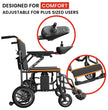 Power Wheelchair for Seniors and Disabled with 2 Batteries