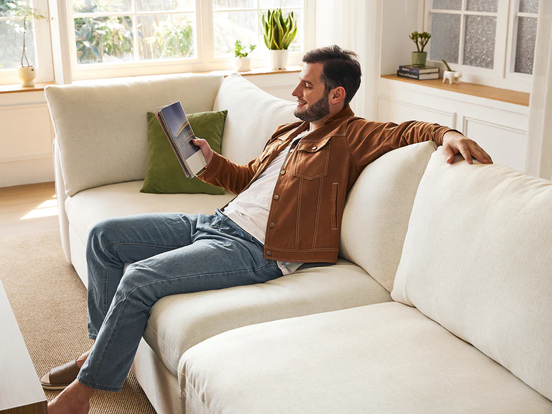 112" 4-Piece Modular White Velvet L-Shape Sectional Sofa