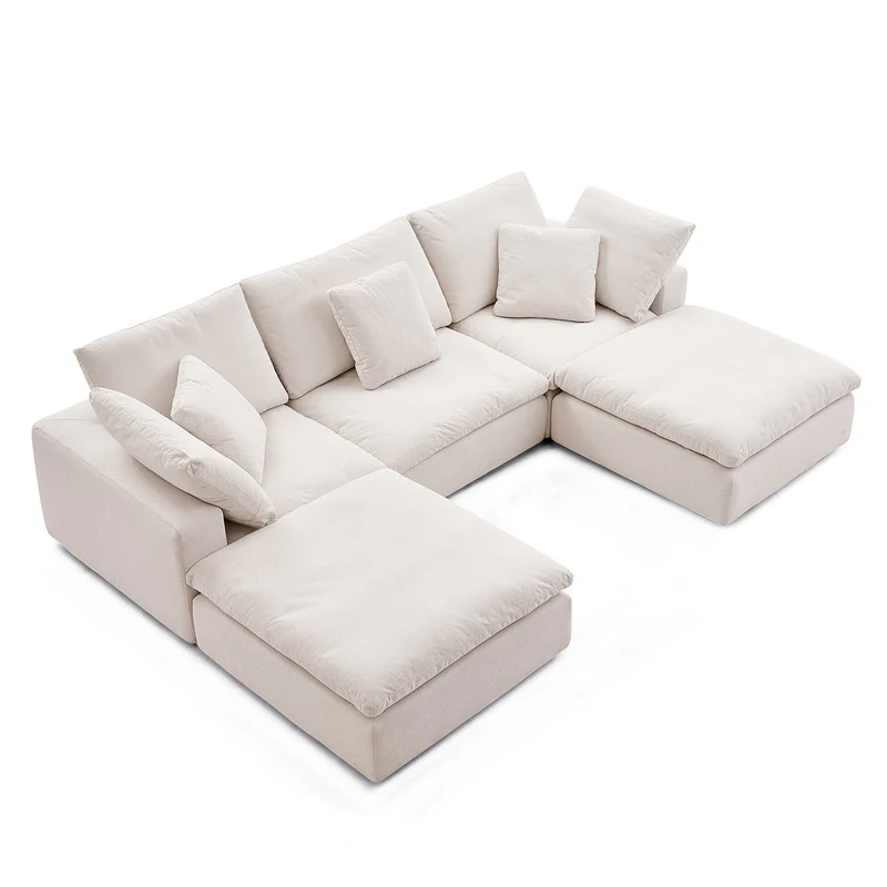 Cozyboy 5-Piece Modular Sofa Chaise (112'')