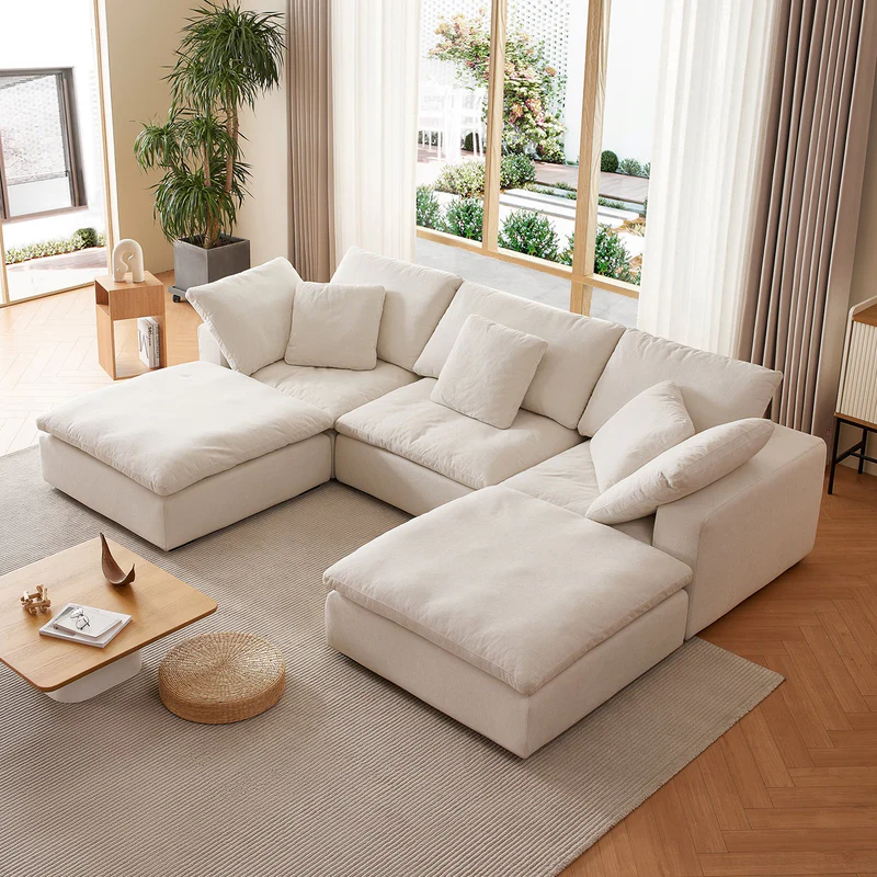 Cozyboy 5-Piece Modular Sofa Chaise (112'')