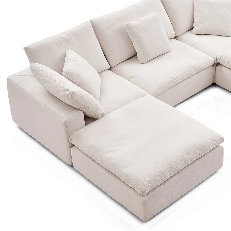 Cozyboy 5-Piece Modular Sofa Chaise (112'')