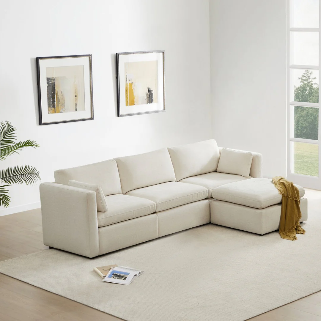 Cozyboy 5-Piece Modular Sofa Chaise (112'')