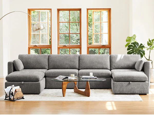 Cozyboy 5-Piece Modular Sofa Chaise (112'')