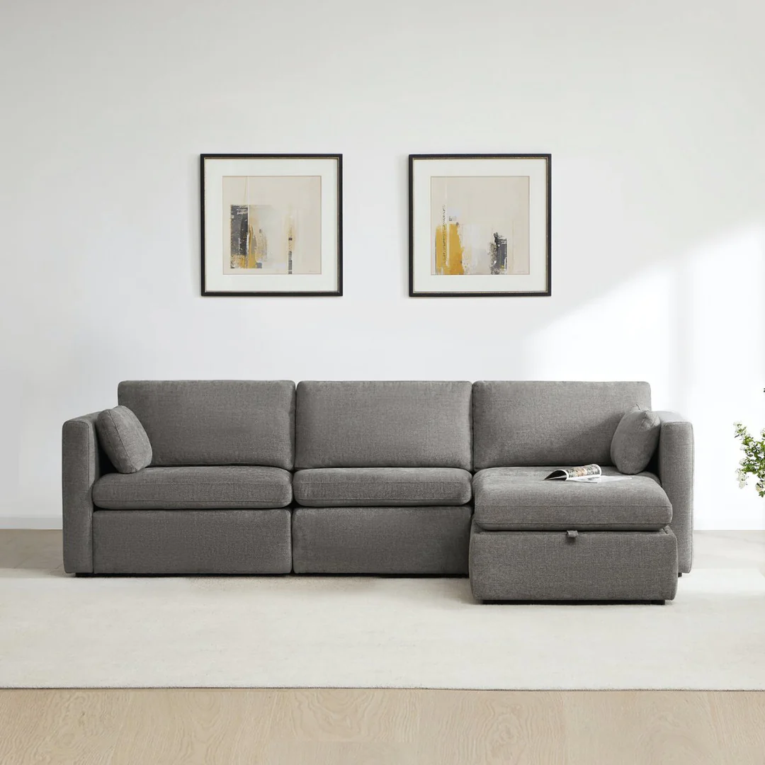 Cozyboy 5-Piece Modular Sofa Chaise (112'')