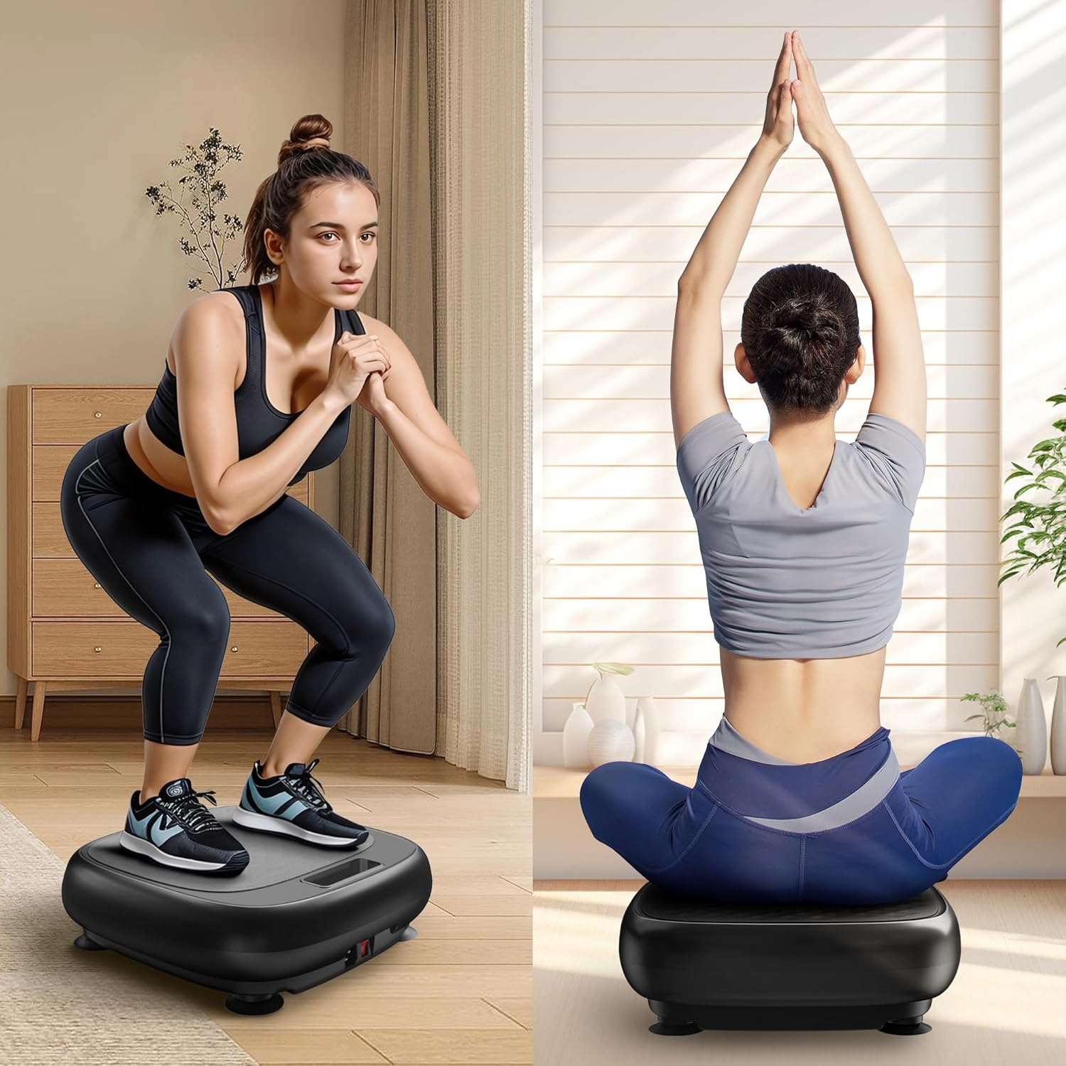 Whole Body Workout Vibration Platform w/Loop Bands