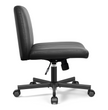 Kerdom Office Armless Chair Cross Legged with Adjustable Height