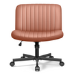 Kerdom Office Armless Chair Cross Legged with Adjustable Height