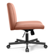 Kerdom Office Armless Chair Cross Legged with Adjustable Height