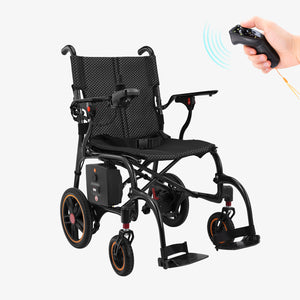 DX08 Carbon Fiber - 25.8lbs Ultra Remote Controlled Lightweight Electric Wheelchair