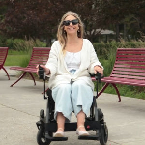 DX08 Carbon Fiber - 25.8lbs Ultra Remote Controlled Lightweight Electric Wheelchair