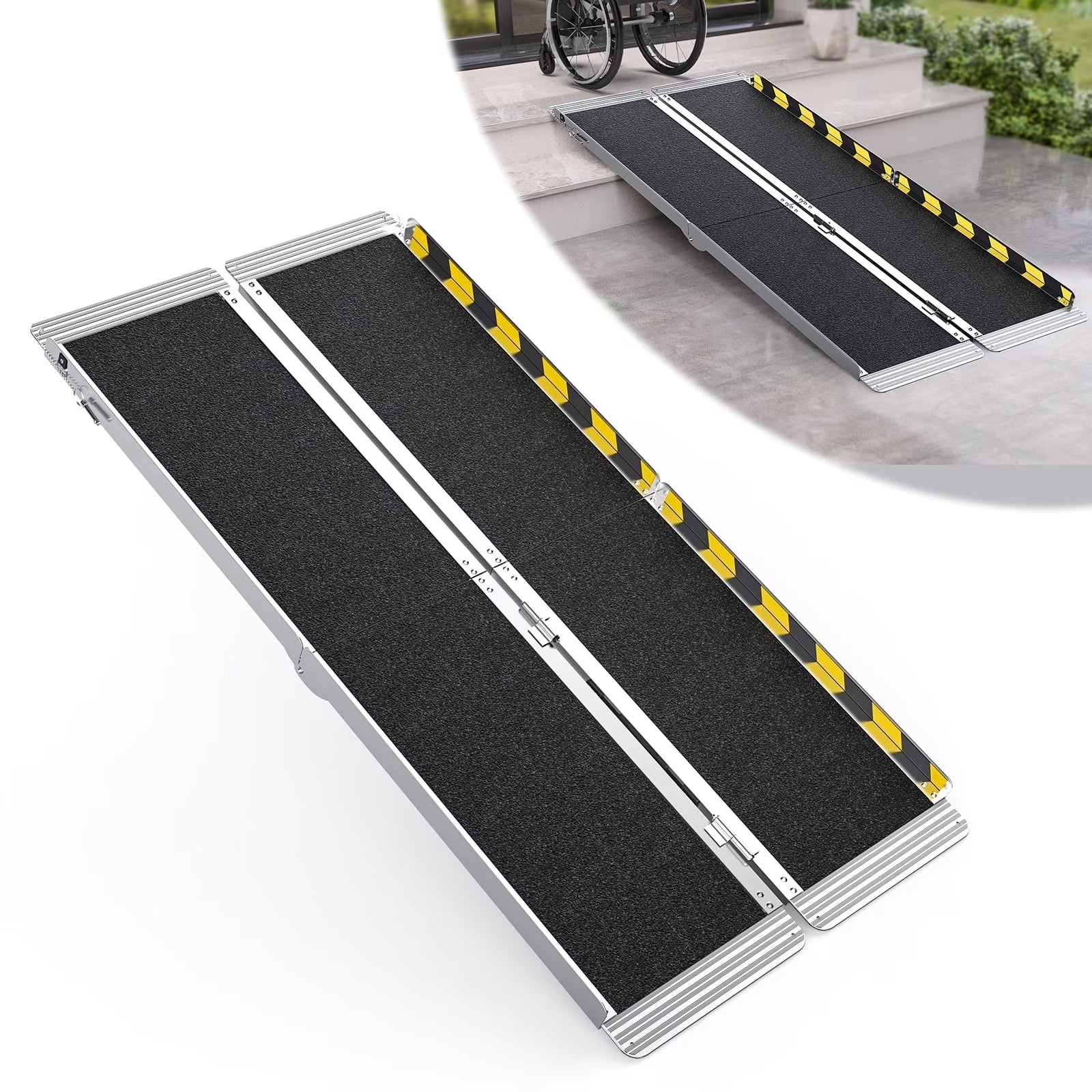 6 Feet Lightweight Foldable Wheelchair Ramp