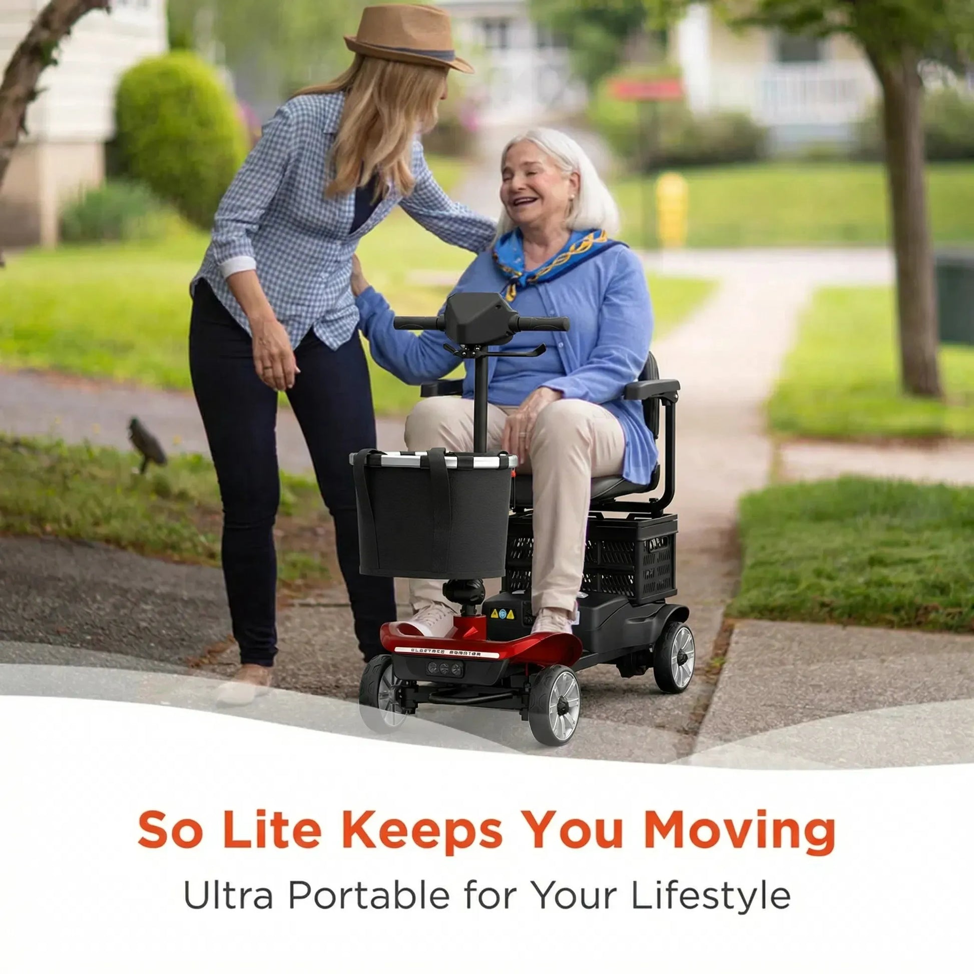 MS002 Foldable 4-Wheel Mobility Scooter for Seniors