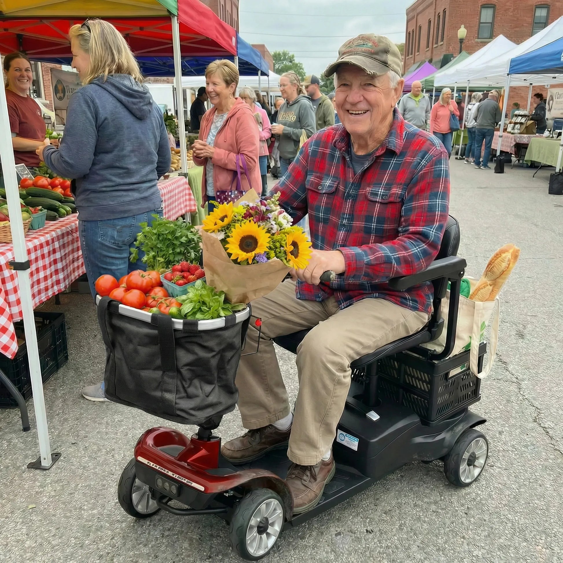 MS002 Foldable 4-Wheel Mobility Scooter for Seniors