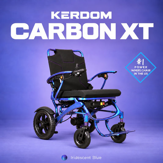 KERDOM Carbon XT Extra-Wide lightweight All-Terrain Carbon Power Chair