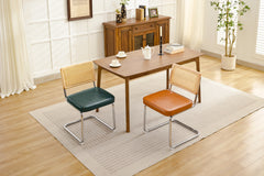 Rattan Dining Chair Set of 2, Mid Century Modern Kitchen Side Chairs