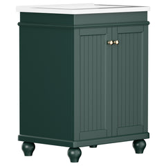 Bathroom Vanity with Ceramic Basin and 2 Doors