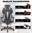 Kerdom Gaming Chair PC Chair with Ergonomics Lumbar Support